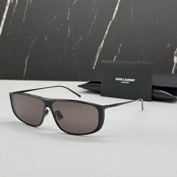 NEW SAINT LAURENT SL605 LUNA 002 SUNGLASSES WOMEN SQUARE BLACK EYEWEAR SL 605 - Picture 1 of 10